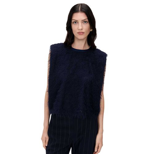 Veronika Maine Eyelash Fringe Top